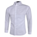 Miniatyrbillede 1 af 7: Mænds Regular-Fit Langærmet Oxford Skjorte White XL