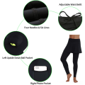 Miniatyrbild 4 av 5: Kjol leggings för kvinnor, yoga leggings med kjolar S