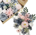 Brud brudbukett med blommor för bröllop blue