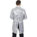 Miniatyrbilde 4 av 7: Menn Sequin Smokingjakke Haler Smal Passform Frakk Kjole Wine Red M