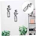 Miniatyrbild 6 av 9: Metall Blomvas Väggdekor C