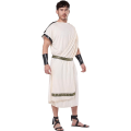 Miniatyrbilde 2 av 7: Gresk Toga Kostyme for Par - Kles for Mann og Kvinne Men XL