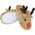 Miniatyrbillede 4 af 8: Dame Varme Fleece Reindeer Indendørs Tøfler 36/37