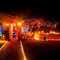Miniatyrbillede 10 af 11: 33ft 100 LED Orange Lys til Halloween Yellow 3m