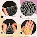 Miniatyrbillede 4 af 6: Hårtilbehørsæt, 20 stk. Mesh Hårnet Usynlige og 40 stk. U-Formet Hårstifter Gold