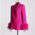 Miniatyrbillede 6 af 9: Dame Langærmet Blazer Casual Jakke L