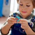 Miniatyrbillede 6 af 6: Orbit Bold Legetøj, Fidget Cube Puslespil Bold Spinde Legetøj Green