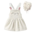 Miniatyrbild 1 av 5: Baby Girls Fleece Straps Kjol 100cm