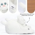 Miniatyrbild 4 av 7: Plush Katttofflor för Kvinnor, Halksäkra Söta Vintervarma Golvskotofflor White