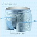 Miniatyrbild 5 av 10: Herr Ice Silk Boxer Mesh Brief Andas Kyl Underkläder Blue M