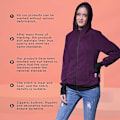Miniatyrbilde 4 av 5: 3-i-1 Multifunksjonell Maternitygenser med hette for kvinner Purple M