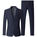 Miniatyrbild 1 av 5: Män Slim Fit Suit Blazer Klänning Business Bröllopsfest navy blue XXL