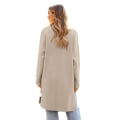 Miniatyrbilde 4 av 5: Lange Ullgensere for Kvinner, Lett Casual Jakke Beige L