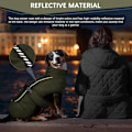 Miniatyrbild 4 av 5: Vattentäta Hundvinterjackor, Reflekterande Hundjackor för Kallt Väder Army Green 4XL