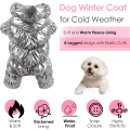 Miniatyrbilde 4 av 5: Vanntett vinterjakke for hund med fleecefôr Silver XL
