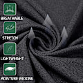 Miniatyrbild 4 av 5: Herrar Långärmad Pullover Snabbtorkande Sweatshirt Topp Gray M