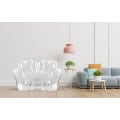Miniatyrbillede 5 af 5: Oppustelig Stol Transparent Klar Blæs Op Sofa Sæde