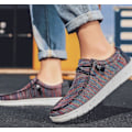 Miniatyrbillede 4 af 5: Mænds Casual Canvas Sko med En-Fods-Stigbøjle Purple 40