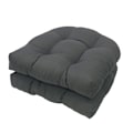 Miniatyrbilde 1 av 5: Utestolputer Set av 2, Pute for Hagemøbler DARK GRAY