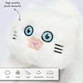 Miniatyrbild 7 av 7: Plush Katttofflor för Kvinnor, Halksäkra Söta Vintervarma Golvskotofflor White