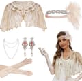1920-talls Flapper Tilbehør Gatsby Kostyme Tilbehørsett Set 1