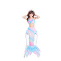 Miniatyrbild 3 av 5: Sjöjungfru-svans Badkläder med Monofin Flickor Pojkar Badkläder Bikini Set style1 110cm