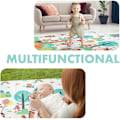 Miniatyrbilde 3 av 10: Reversibel Stor Baby Leke Matte for Kryping Style 2 200*180*1cm