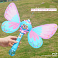 Miniatyrbild 6 av 10: Bubble Machine för barn Butterfly Bubbles Wandblåsare Blue