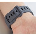Miniatyrbild 8 av 8: Fjärilsklämma Silikonarmband för Apple Watch Gray 38-40-41MM