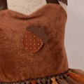 Pikkukuva 3 / 8: Pikkulapselle tarkoitettu orava-asu tutu-mekkoineen, korvilla ja hännällä 5-6Y