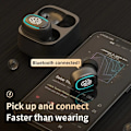 Pikkukuva 6 / 6: Bluetooth-kuulokkeet korvassa, langattomat kuulokkeet kosketusohjauksella ja mikrofonilla WHITE