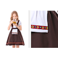 Pikkukuva 8 / 10: Tyttöjen 2-osainen Baijerilainen Oktoberfest-asu Saksalaisten Dirndl-mekkojen kanssa M