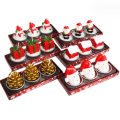 Miniatyrbilde 1 av 4: 3 stk Julepynt Håndmalte Lys Snowmen