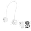 Miniatyrbillede 1 af 10: Bærbar halsbåndsventilator, foldbar genopladelig mini-halsbåndsventilator white