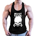 Pikkukuva 1 / 7: Miesten Kuntosali Bodybuilding Stringer Tank Top Black L