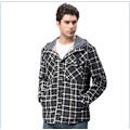 Miniatyrbillede 3 af 10: Mænds Flanneljakke Løstsiddende Plaid Sherpaforet Flannelskjorte Trykknapper Varme Vinterjakker Lommer Red XL