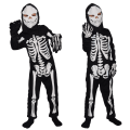 Miniatyrbild 1 av 5: Barnskelettdräkt för Halloween Dress Up Party M