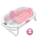 Pikkukuva 1 / 5: Taitettava Vauvan Kylpyamme Lämpömittarilla, Kannettava Matkakylpyamme PINK