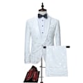 Miniatyrbild 1 av 11: Herr 2-delad kostym Slim Fit Tuxedo för bröllopsfest L