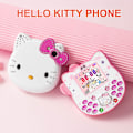 Pikkukuva 2 / 9: Lasten Hello Kitty -matkapuhelin, lasten näppäimistöllä varustettu taittuva puhelin Pink