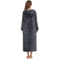 Miniatyrbild 4 av 5: Kvinnors Zip Up Roba Sweatshirt Roba Lång Huvad Roba Grey XL