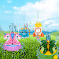 Miniatyrbild 2 av 2: Sprinkler för Barn Utomhus Vattenleksaker, Sommar Utomhusleksaker Octopus