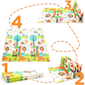 Miniatyrbilde 5 av 10: Reversibel Stor Baby Leke Matte for Kryping Style 3 200*180*1cm