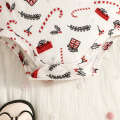 Miniatyrbilde 6 av 10: Julekjole med lange ermer for babyjenter - Juleantrekk Red 18-24M