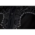 Miniatyrbild 3 av 5: Herrar Western Cowboy Skjorta Mode Slank Passform Design Black 2 S