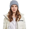 Miniatyrbillede 1 af 4: Varme, tykke, bløde kabelstrikkede damer beanies Gray