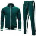 Pikkukuva 2 / 5: Miesten 2-osainen vetoketjullinen samettiurheiluasu green 2XL