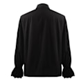 Miniatyrbillede 3 af 8: Mænds Victorian Ruffled Langærmet Skjorte Red 2XL