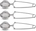 Miniatyrbilde 7 av 7: Snap Ball Te-sil, 3-pak Rustfritt Stål Te-infuser Filter