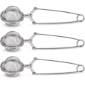 Miniatyrbillede 7 af 7: Snap Ball Te-si, 3 Pak Rustfrit Stål Te-infuser Filter